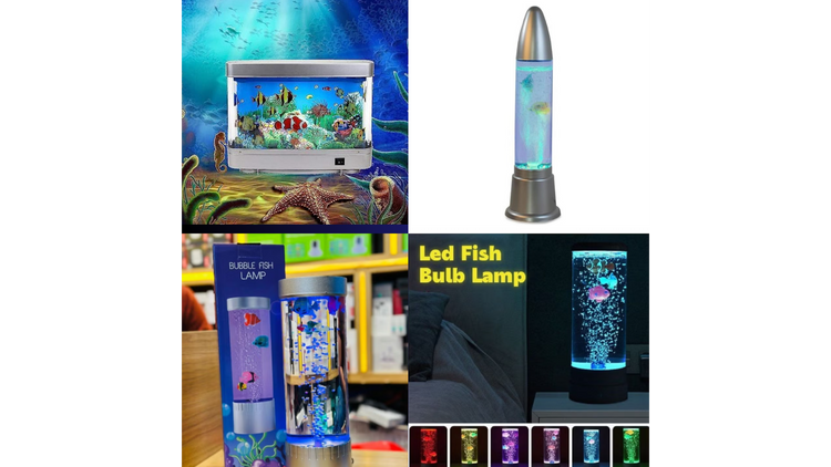 Artificial Fish Aquarium and Fish Light Lamp